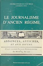 Télécharger le livre :  Le Journalisme d'Ancien régime