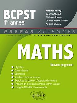 Télécharger le livre :  Mathématiques BCPST-1 programme 2013