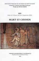 Télécharger le livre :  Sujet et citoyen