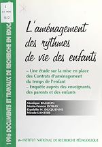 Télécharger le livre :  L'Aménagement des rythmes de vie des enfants