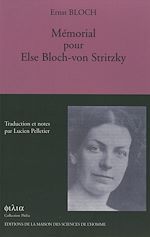 Télécharger le livre :  Mémorial pour Else Bloch-von Stritzky