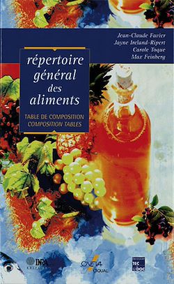 Télécharger le livre :  Répertoire général des aliments - Table de composition