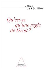 Télécharger le livre :  Qu'est-ce qu'une règle de Droit ?