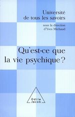 Télécharger le livre :  Qu'est-ce que la vie psychique ?