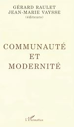 Download this eBook Communauté et modernité