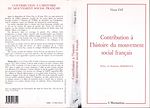 Télécharger le livre :  Contribution à l'histoire du mouvement social français