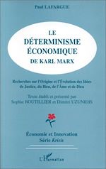 Download this eBook Le déterminisme économique de Karl Marx