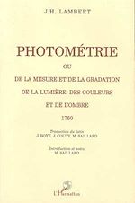 Download this eBook Photométrie ou De la mesure et de la gradation de la lumière