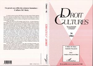 Téléchargez le livre :  L'AFFAIRE MC RUBY : Anatomie d'un procès