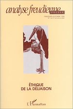 Télécharger le livre :  Ethique de la déliaison (n°16-17)