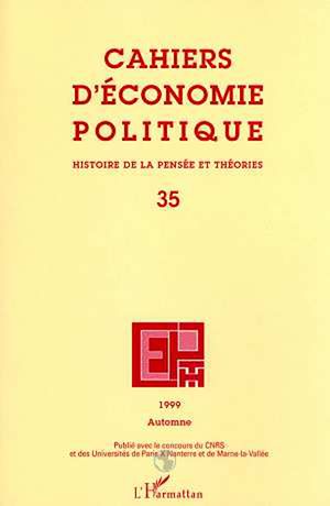 Téléchargez le livre :  Cahiers d'économie politique n°35