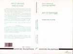 Télécharger le livre :  ART ET CRITIQUE