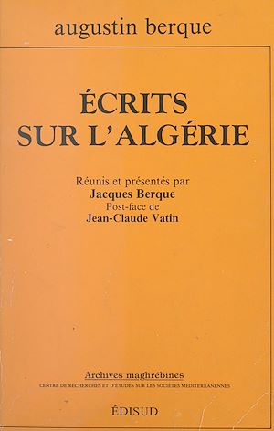 Téléchargez le livre :  Écrits sur l'Algérie
