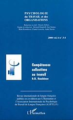 Télécharger le livre :  COMPÉTENCES COLLECTIVES AU TRAVAIL (Vol. 6, n° 3-4)