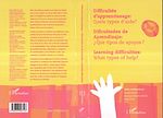 Télécharger le livre :  DIFFICULTÉS D'APPRENTISSAGE : QUELS TYPES D'AIDE ?
