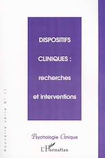Télécharger le livre :  DISPOSITIFS CLINIQUES : recherches et interventions