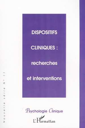 Téléchargez le livre :  DISPOSITIFS CLINIQUES : recherches et interventions