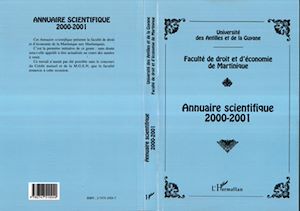 Téléchargez le livre :  ANNUAIRE SCIENTIFIQUE 2000-2001 DE LA FACULTÉ DE DROIT ET D'ÉCONOMIE DE MARTINIQUE
