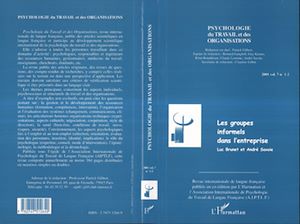 Téléchargez le livre :  LES GROUPES INFORMELS DANS L'ENTREPRISE (Vol. 7, n° 1-2)