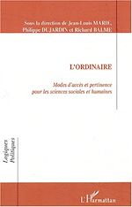 Télécharger le livre :  L'ORDINAIRE