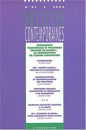 Téléchargez le livre :  Intégration territoriale et politiques sociales en Europe : la construction de l'Union européenne
