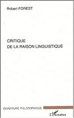 Download this eBook CRITIQUE DE LA RAISON LINGUISTIQUE