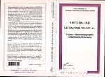Download this eBook Construire le savoir musical