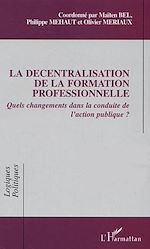 Télécharger le livre :  La décentralisation de la formation professionnelle