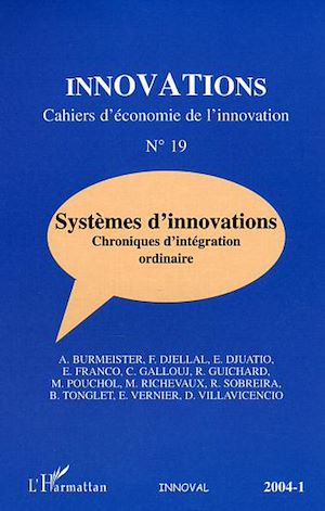 Téléchargez le livre :  Systèmes d'innovations