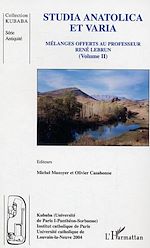 Download this eBook Studia anatolica et varia