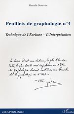 Télécharger le livre :  Feuillets de graphologie n°4