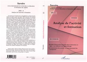 Téléchargez le livre :  Analyse de l'activité et formation (revue savoir)