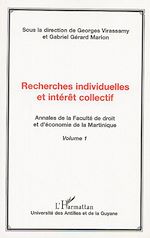 Télécharger le livre :  Recherches individuelles et intérêt collectif