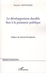 Télécharger le livre :  Le développement durable face à la puissance publique
