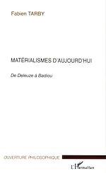 Download this eBook Matérialismes d'aujourd'hui