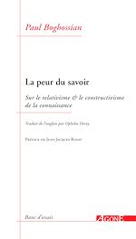 Télécharger le livre :  La Peur du savoir