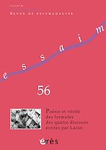 Télécharger le livre :  Essaim 56 - Poésie et vérité des formules des quatre discours écrites par Lacan