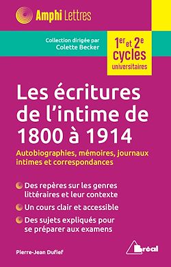 Télécharger le livre :  Les écritures de l'intime de 1800 à 1914
