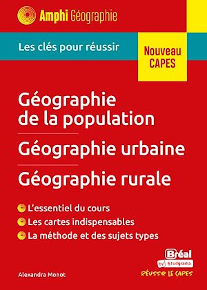 Téléchargez le livre :  Géographie de la population - Géographie urbaine - Géographie rurale - Nouveau CAPES