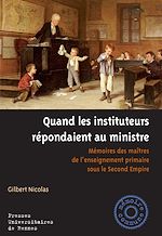 Download this eBook Quand les instituteurs répondaient au ministre