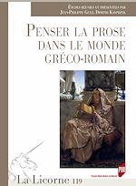 Download this eBook Penser la prose dans le monde gréco-romain