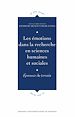 Télécharger le livre :  Les émotions dans la recherche en sciences humaines et sociales