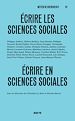 Télécharger le livre :  Écrire les sciences sociales, écrire en sciences sociales