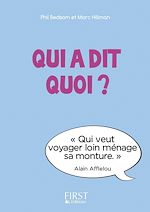 Télécharger le livre :  Petit Livre - Qui a dit quoi ?