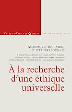 Télécharger le livre :  A la recherche d'une éthique universelle