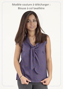Télécharger le livre :  Modèle couture à télécharger : La blouse à col lavallière