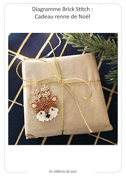 Télécharger le livre :  Modèle brick stitch : Renne de Noël