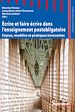 Télécharger le livre :  Écrire et faire écrire dans l'enseignement postobligatoire