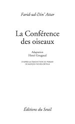 Télécharger le livre :  Conférence des oiseaux (La)