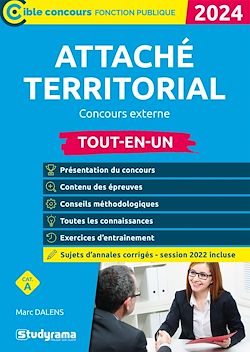 Télécharger le livre :  Attaché territorial : Concours externe - Tout-en-un - Catégorie A - Édition 2024